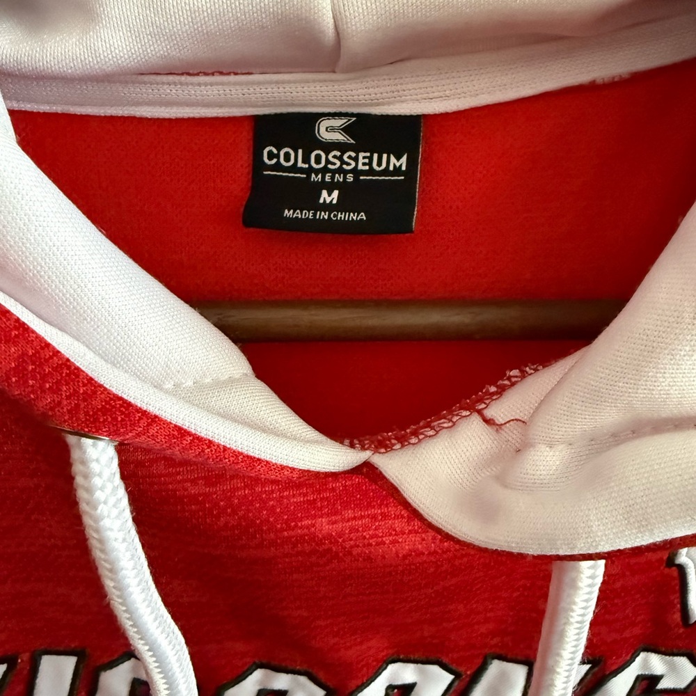 Colosseum Red Wisconsin Hoodie - Picture 2 of 5